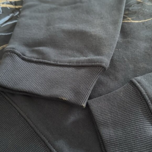 Northern Traditions Medium Blue With Blue Jay Bird Pattern Granny Sweater - Picture 8 of 10